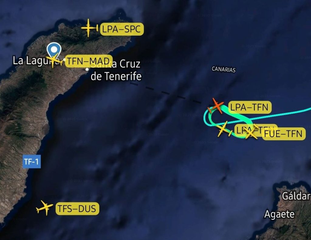 a map of the ocean with planes and a route