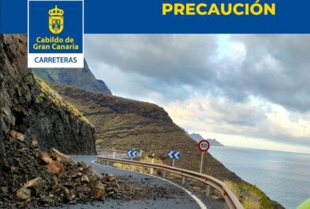Sturm trifft die Kanaren » Erdrutsche auf Gran Canaria